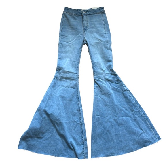 We the Free Just Float On Flare High Rise Flare Leg Jeans Womens Size 24 Blue - Picture 1 of 6